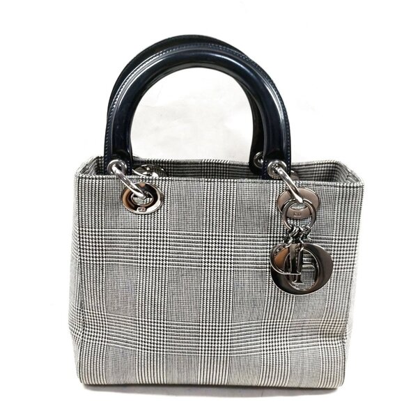 Christian Dior Black Canvas Hand Bag mon906-100125 - Picture 1 of 9